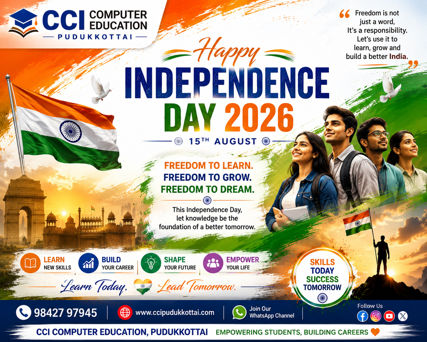 Happy Independence Day 2026 – Learn, Grow & Build a Better Future
