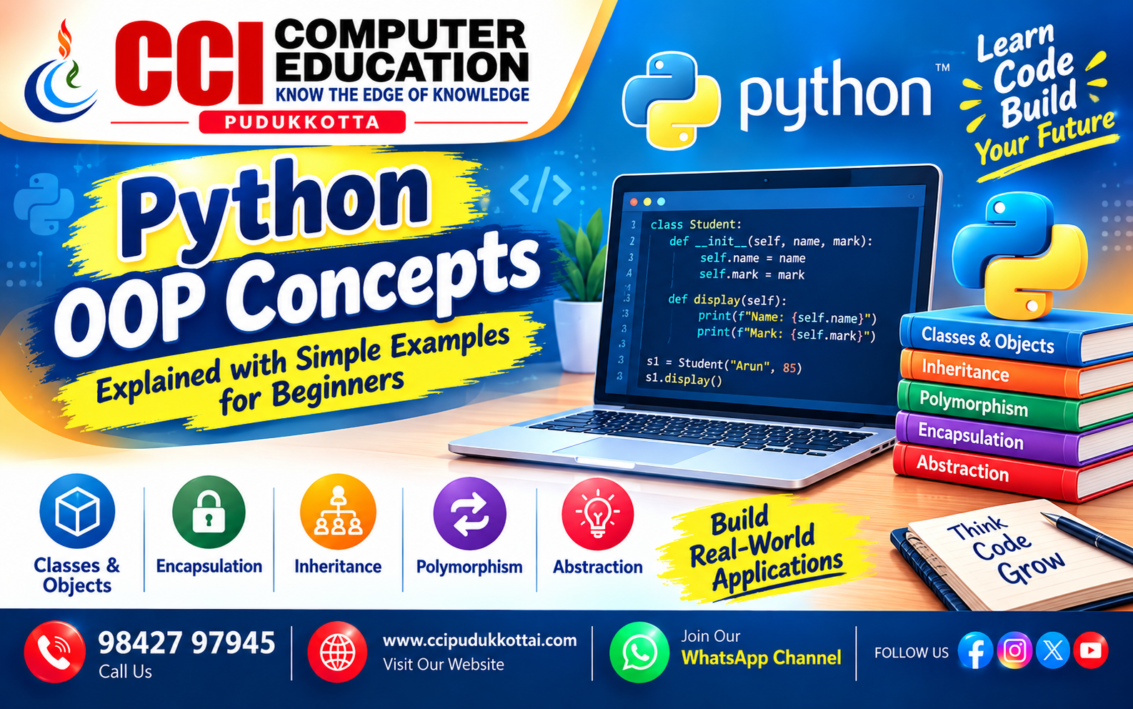 Python OOP Concepts Explained with Simple Examples for Beginners